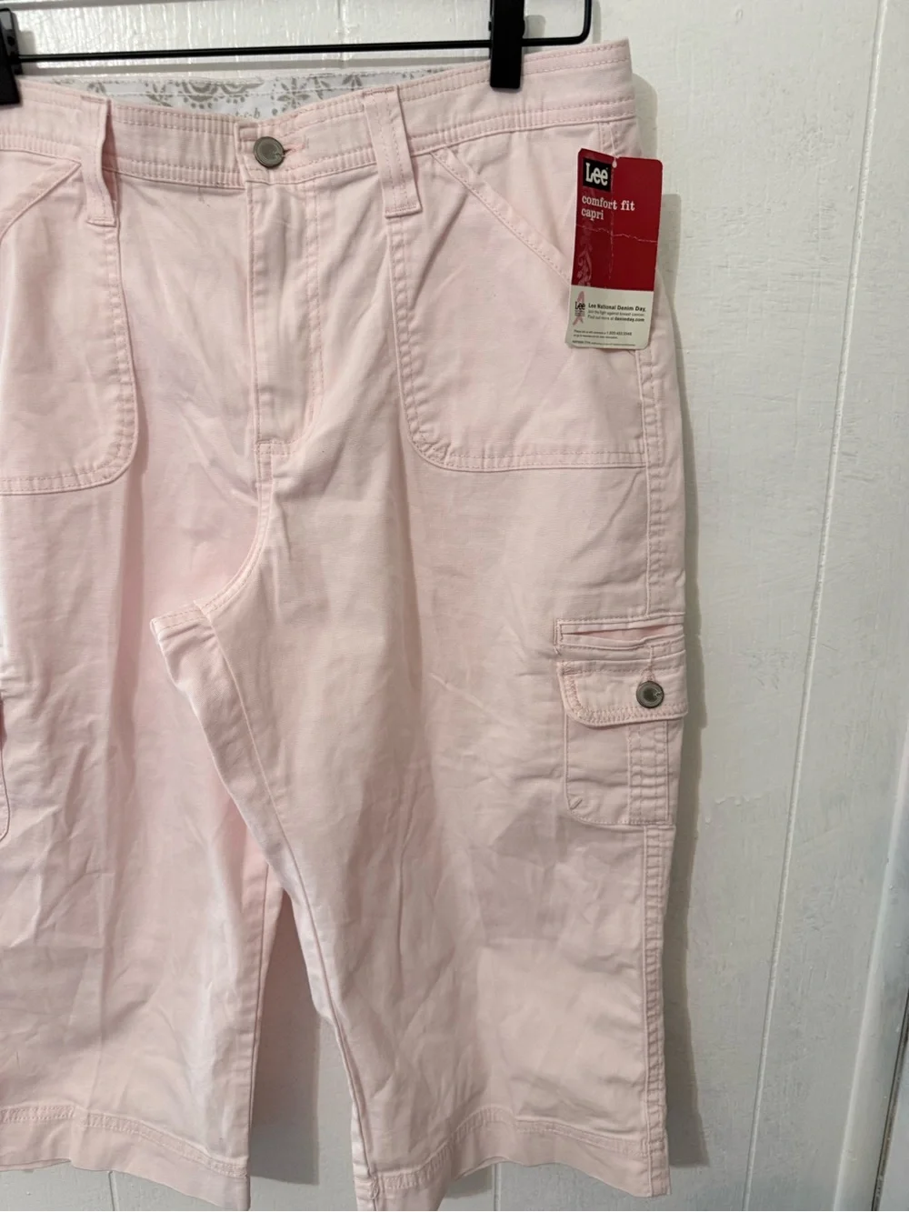 Lee Pale Pink Cargo Capris